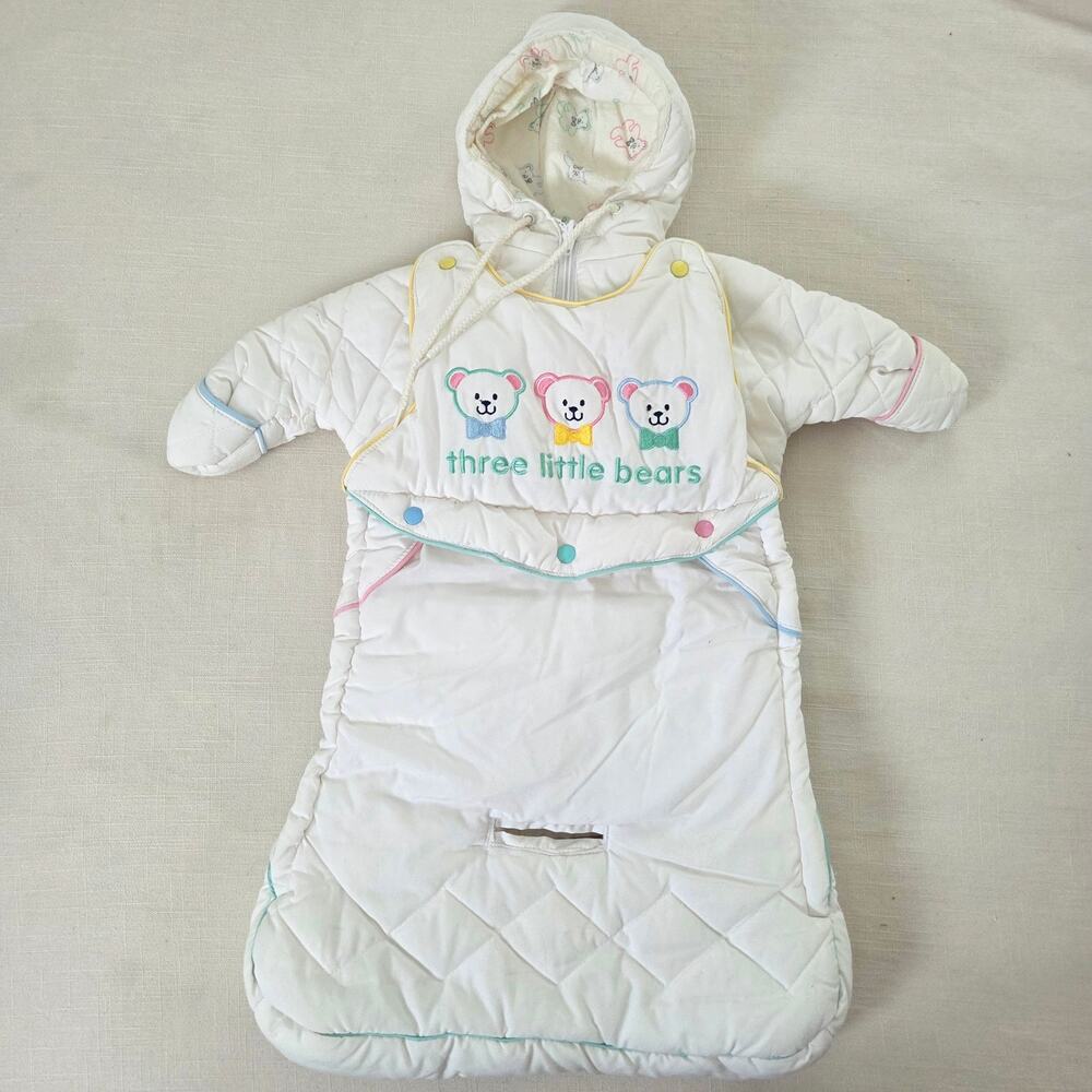 Vintage Three Little Bears Snowsack 3-6 months